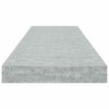 vidaXL Schweberegale 2 Stk. Betongrau 80x23,5x3,8 cm MDF