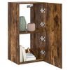 vidaXL TV-Wandschrank mit LED-Leuchten R&auml;uchereiche 40,5x35x80 cm