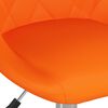 vidaXL Esszimmerstuhl Drehbar Orange Kunstleder