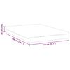 vidaXL Matratze Wei&szlig; und Grau 140 x 200 cm Jacquard-Stoff