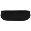 vidaXL Waschbecken 44,5 x 39,5 x 14,5 cm Keramik Schwarz