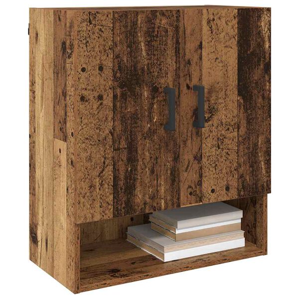vidaXL Wandschrank Wandmontiert Altholz 60 x 31 x 70 cm Holzwerkstoff