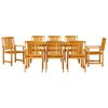 vidaXL Garten Essgruppe 7 pcs Braun Massivholz Akazie