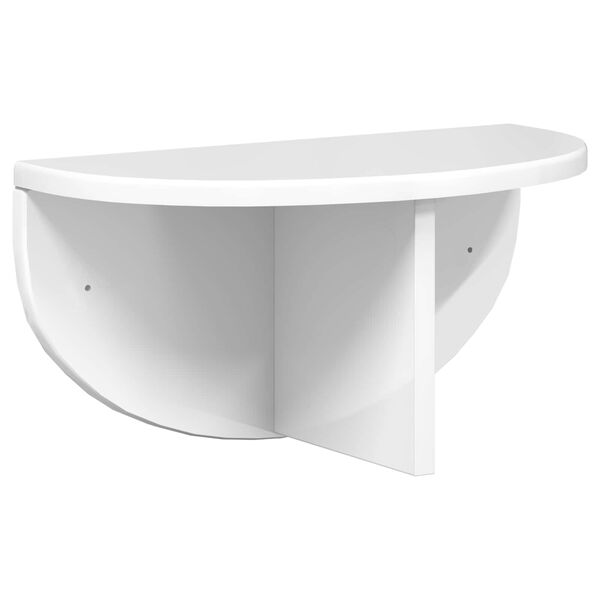 vidaXL Wandregal Hochglanz Wei&szlig; 38 x 19 x 19 cm Holzwerkstoff