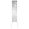 vidaXL Garten Sichtschutz-Leinwand Silber 32 x 140 cm Verzinkter Stahl