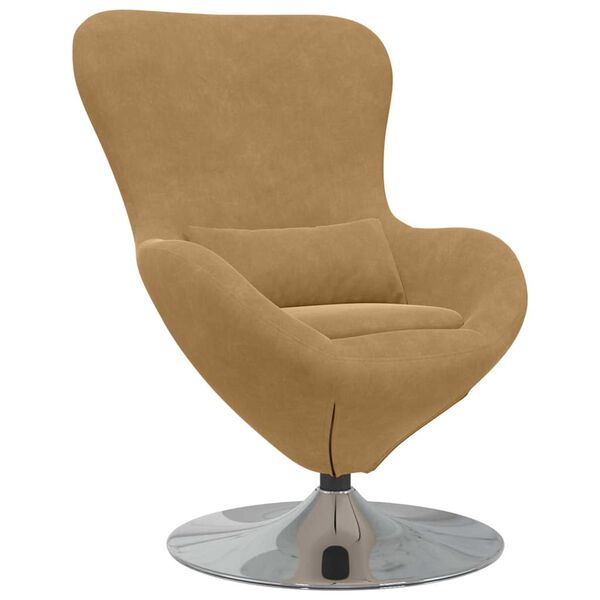 vidaXL Eiersessel Braun 63 x 73 x 90 cm Samt