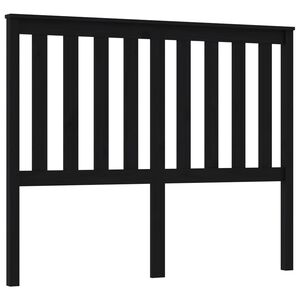 vidaXL Kopfteil Schwarz 126x6x101 cm Massivholz Kiefer