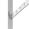 vidaXL Regaltr&auml;ger 4 Stk. 30x2,5x15,5 cm Silbern Edelstahl