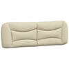 vidaXL Kopfteil-Kissen "Hvar" Creme 160 cm Stoff