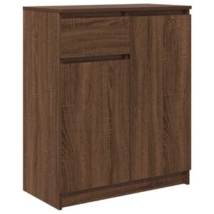 vidaXL Sideboard mit Schublade Braun Eichen-Optik 71x35x84 cm