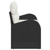 vidaXL Gartensofa Schwarz 124 x 62 x 69cm Poly-Rattan