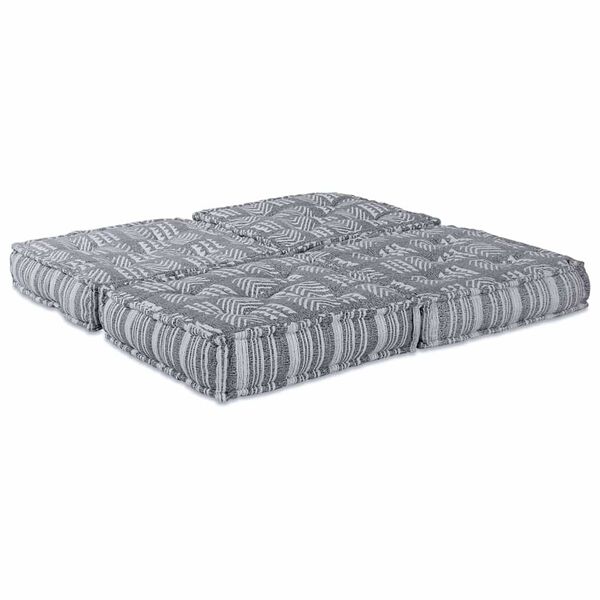 vidaXL Modulares Sofa 2 pcs Grau Druck 140 x 70 x 36 cm Stoff