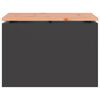 vidaXL Gartenbank Schwarz 60 x 40 x 43 cm