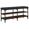 vidaXL Schuhbank Braun Eichen-Optik 102x32x47 cm Holzwerkstoff