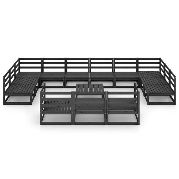vidaXL 14-tlg. Garten-Lounge-Set Massivholz Kiefer