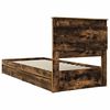 vidaXL Aufbewahrungsbett Ger&auml;ucherte Eiche 90 x 200 cm Holzwerkstoff