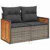 vidaXL Garten-Sofa-Set mit Kissen 13 pcs Grau