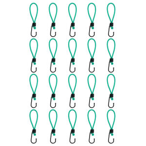 vidaXL Spanngummis mit Haken 20 Stk. 15 cm
