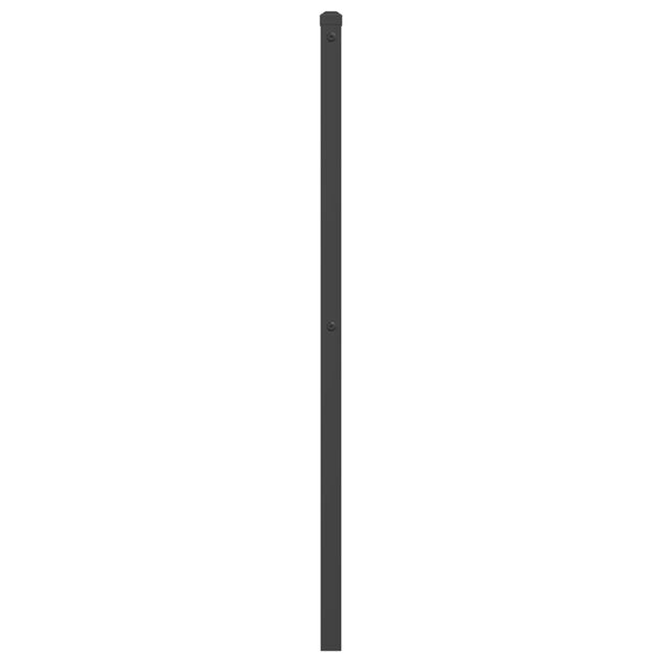 vidaXL Ersatz-Kopfteil Metall Schwarz 107 cm