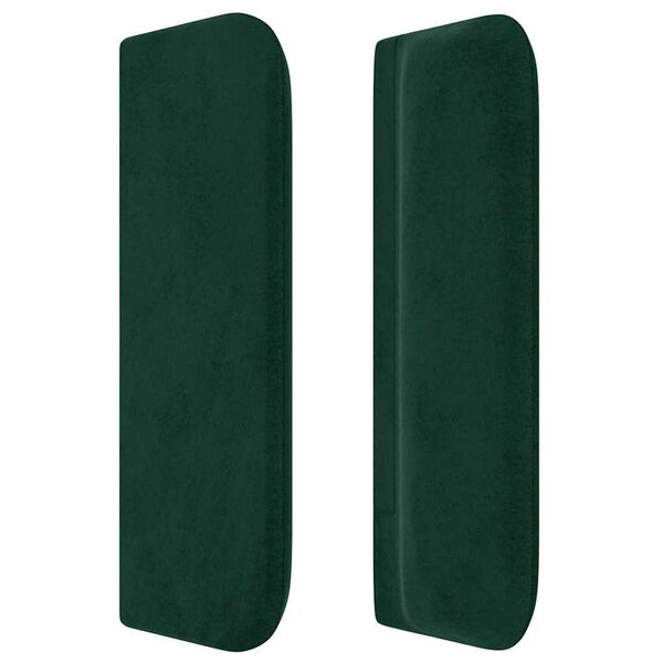 vidaXL Kopfteil mit Ohren Dunkelgr&uuml;n 83x16x78/88 cm Samt
