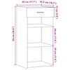 vidaXL Sideboard Grau Sonoma 45x42,5x93 cm Holzwerkstoff