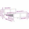 vidaXL Bettrahmen mit Kopfteil Taupe 140 x 200 cm Stoff