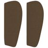 vidaXL Boxspringbett mit Matratze Dunkelbraun 140x190 cm Stoff