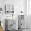 vidaXL Badezimmerm&ouml;bel Set Wandmontiert 3 pcs Betongrau Holzwerkstoff