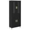 vidaXL Highboard Schwarz Eichen-Optik 69,5 x 34 x 180 cm