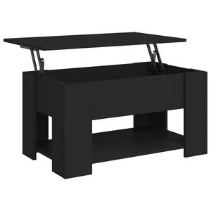 vidaXL Couchtisch Schwarz 79x49x41 cm Holzwerkstoff