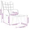 vidaXL Relaxsessel mit Hocker Weinrot Stoff