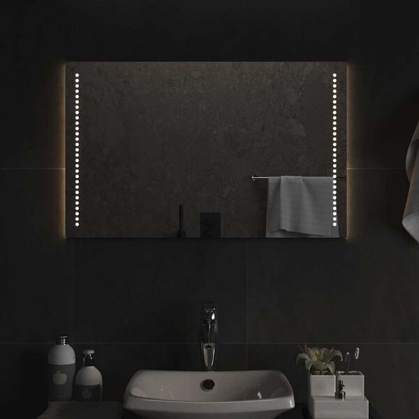 vidaXL LED-Badspiegel 80x50 cm