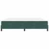 vidaXL Boxspringbett mit Matratze Dunkelgr&uuml;n 200 x 200 cm Stoff