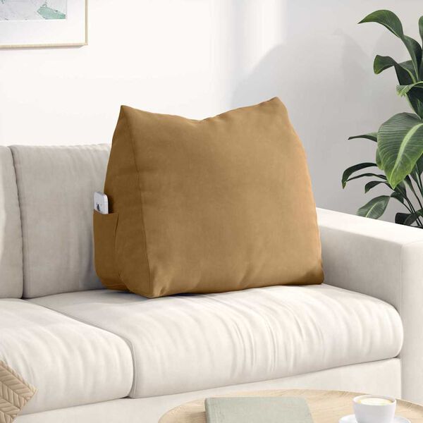 vidaXL R&uuml;ckenkissen Braun 60 x 20 x 50 cm Cordstoff