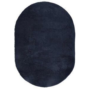 vidaXL Teppich Shaggy Hochflor NAVARRA Marineblau 300x200 cm Polyester