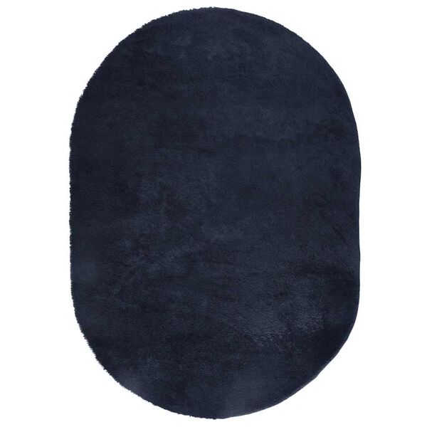 vidaXL Teppich Shaggy Hochflor NAVARRA Marineblau 300x200 cm Polyester