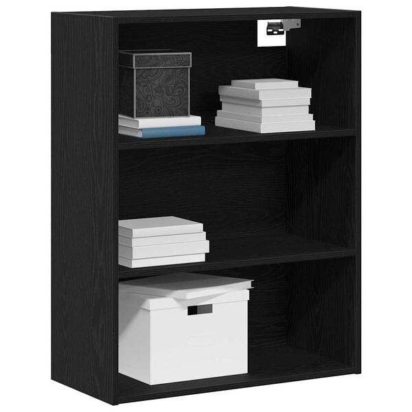 vidaXL H&auml;ngender Wandschrank Schwarze Eiche 69,5 x 32,5 x 90 cm