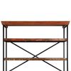 vidaXL Sideboard mit Einlegeb&ouml;den Altholz Massiv 120x35x200 cm