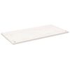 vidaXL Schreibtischplatte Wei&szlig; 100x60x2,5 cm Massivholz Kiefer