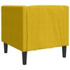 vidaXL Chesterfield-Sessel Gelb Samt