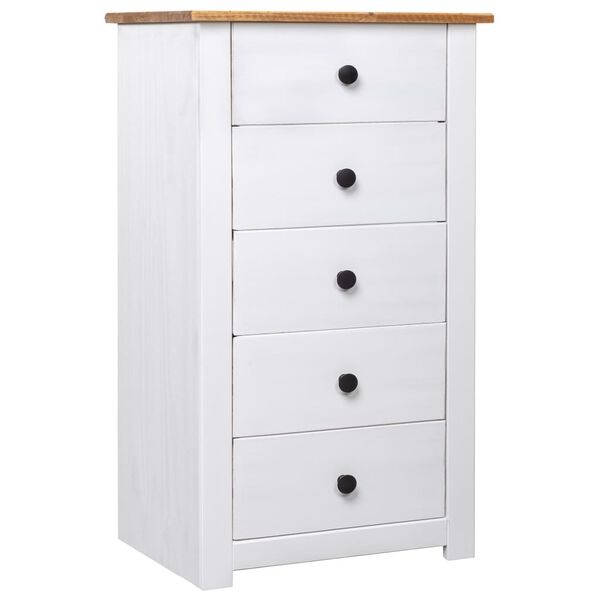 vidaXL Sideboard Wei&szlig; 46x40x89 cm Kiefernholz Panama