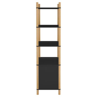 vidaXL Highboard Schwarz 80x40x153 cm Holzwerkstoff