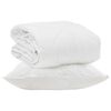 vidaXL Sommerdecke mit Kissen 2 pcs Wei&szlig; Mikrofaser