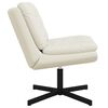 vidaXL Drehender Entspannungsstuhl Creme 63 x 75 x 76 cm Samt