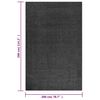vidaXL Teppich Shaggy Hochflor Anthrazit 200x290 cm