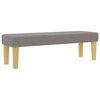 vidaXL Boxspringbett mit Matratze Taupe 140 x 200 cm Stoff
