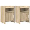 vidaXL Nachttische 2 stk. Sonoma-Eiche 40 x 36 x 60 cm Holzwerkstoff