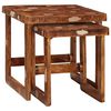 vidaXL Satztische 2 pcs 46 x 46 x 45 cm Massives upgecyceltes Holz