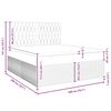 vidaXL Boxspringbett mit Matratze Dunkelgr&uuml;n 200x200 cm Samt
