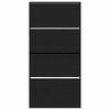 vidaXL Schuhschrank mit Regal Schwarz Eichen-Optik 80 x 21 x 163,5 cm